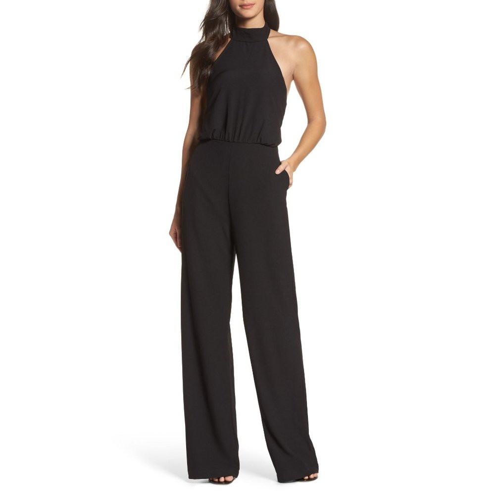 Lulu's Black Halter Jumpsuit - Picture 11 of 12
